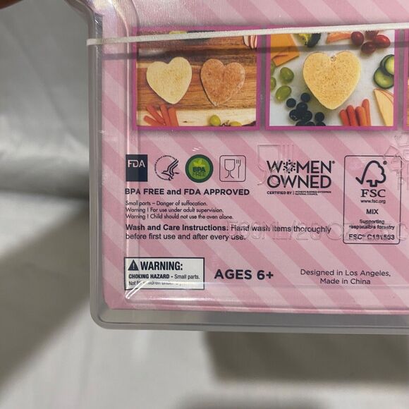 Heart Sandwich Cutter Lunch Set by Handstand Kitchen Clear and Red - Picture 7 of 10